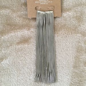 Silver statement earrings